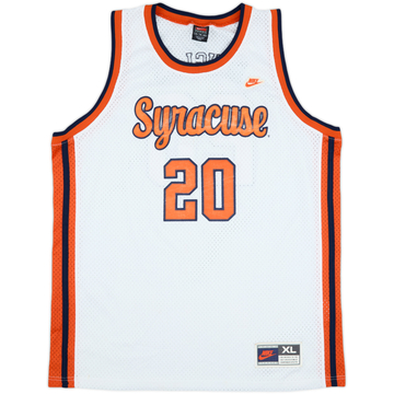 1987-89 Syracuse Orangemen Douglas #20 Nike Throwback Swingman Home Jersey - 7/10 - (XL)