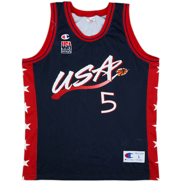1996-99 USA Hill #5 Champion Away Jersey - 7/10 - (L)