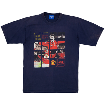 1999 Manchester United Umbro Graphic Tee - 7/10 - (L)