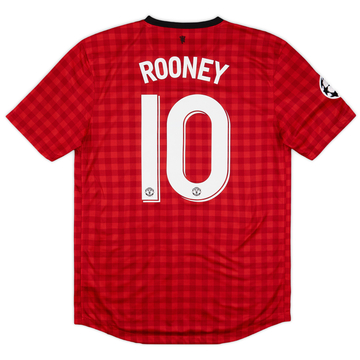 2012-13 Manchester United Home Shirt Rooney #10VS