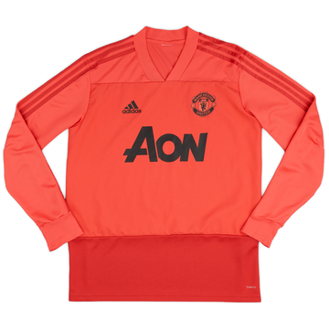 2018-19 Manchester United Player Issue adidas Training Top - 8/10 - (M)