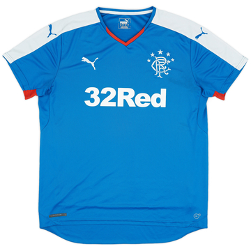 2015-16 Rangers Home Shirt - 7/10 - (XL)