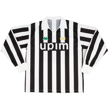 1991-92 Juventus Basic Home L/S Shirt - 8/10 - (L)