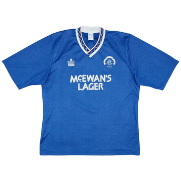 1990-92 Rangers Home Shirt - 7/10 - (XL)