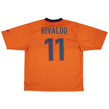 1998-00 Barcelona Third Shirt Rivaldo #11 (XL)