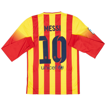 2013-15 Barcelona Away L/S Shirt Messi #10 (S)