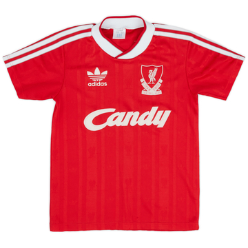 1988-89 Liverpool Home Shirt - 7/10 - (L.Boys)