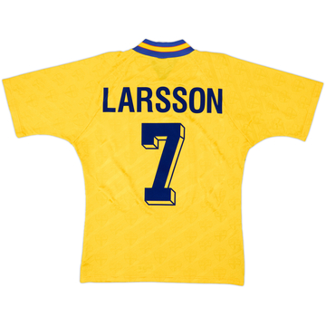 1994-96 Sweden Home Shirt Larsson #7 - 9/10 - (M)