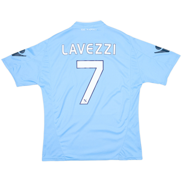2009-10 Napoli Home Shirt Lavezzi #7 - 6/10 - (L)