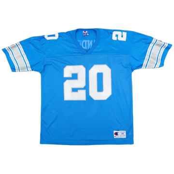 1998 Detroit Lions Sanders #20 Champion Home Jersey (Very Good) XL