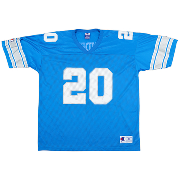 1998 Detroit Lions Sanders #20 Champion Home Jersey (Excellent) XL