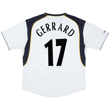 2001-03 Liverpool Away Shirt Gerrard #17VS