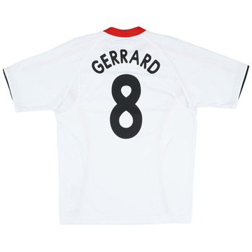 2005-06 Liverpool Away Shirt Gerrard #8VS