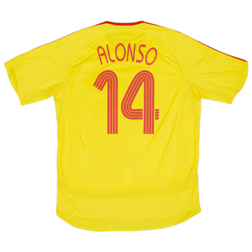2006-07 Liverpool Away Shirt Alonso #14VS