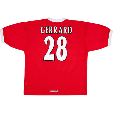 1998-00 Liverpool Home Shirt Gerrard #28VS