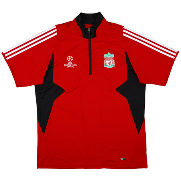 2007-08 Liverpool adidas CL 1/4 Zip Training Shirt - 8/10 - (XL)