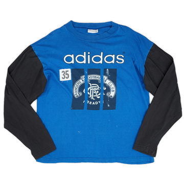 1994-95 Rangers adidas Player Issue L/S Shirt #35 - 6/10 - (L)