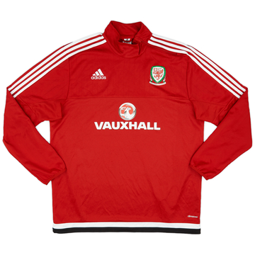 2015-16 Wales adidas 1/4 Zip Drill Top - 10/10 - (XL)