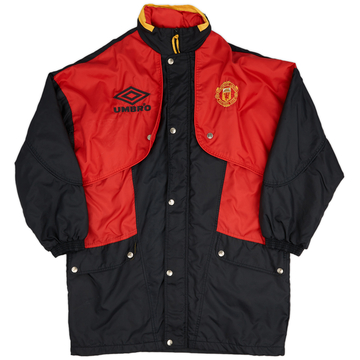 1994-95 Manchester United Umbro Padded Bench Coat - 8/10 - (L)