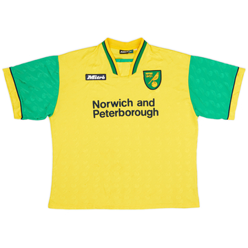 1996-97 Norwich Home Shirt - 8/10 - (XL)