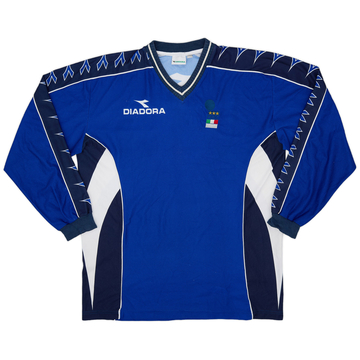 1999-00 Italy FIGC Diadora Training L/S Shirt - 8/10 - (XL)