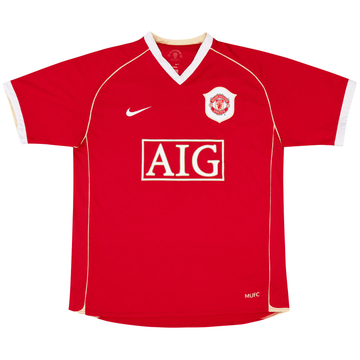 2006-07 Manchester United Home Shirt - 6/10 - (XL.Boys)