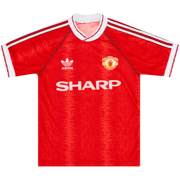 1990-92 Manchester United Home Shirt - 6/10 - (S)