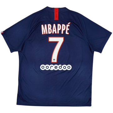 Camiseta de local del Paris Saint-Germain 2019-20 Mbappe #7 - 8/10 - (XL)
