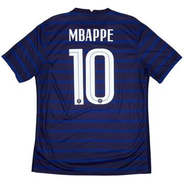 2020-21 France Home Shirt Mbappe #10 - 9/10 - (L)