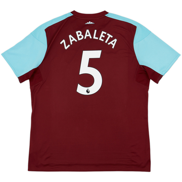 2017-18 West Ham Home Shirt Zabaleta #5 - 7/10 - (3XL)