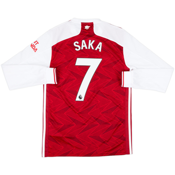 2020-21 Arsenal Home L/S Shirt Saka #7 (S)