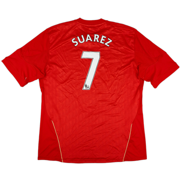 2010-12 Liverpool Home Shirt Suarez #7 - 6/10 - (XXL)