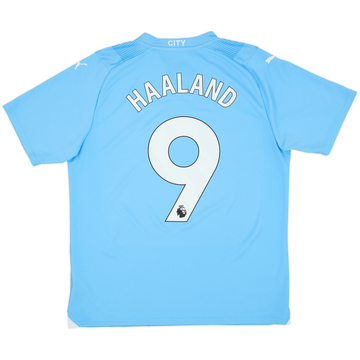 2023-24 Manchester City Home Shirt Haaland #9 - 8/10 - (S)