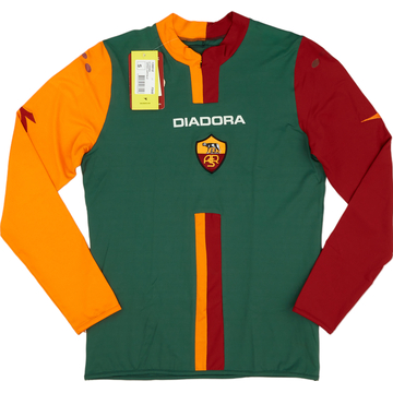 2005-06 Roma Cup Away L/S Shirt (S)