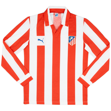 1983-85 Atletico Madrid Home L/S Shirt - 6/10 - (M)
