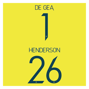 2020-21 Manchester United GK European/Cup Name Set