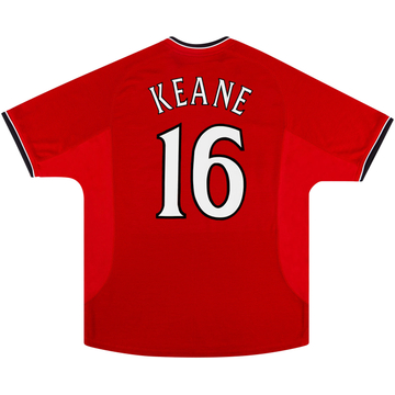 2000-02 Manchester United Home Shirt Keane #16