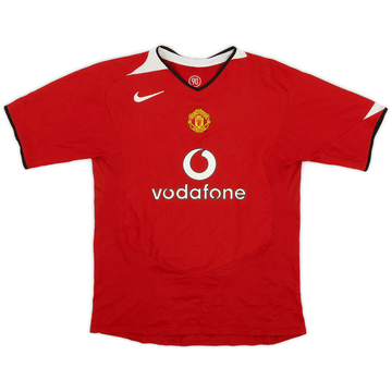 2004-06 Manchester United Home Shirt - 7/10 - (XL.Boys)