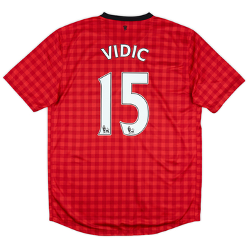 2012-13 Manchester United Home Shirt Vidic #15