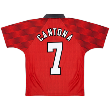 1996-98 Manchester United Home Shirt Cantona #7 - 9/10 - (Y)