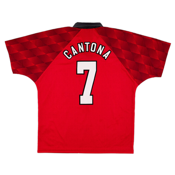 1996-98 Manchester United Home Shirt Cantona #7 - 6/10 - (S)