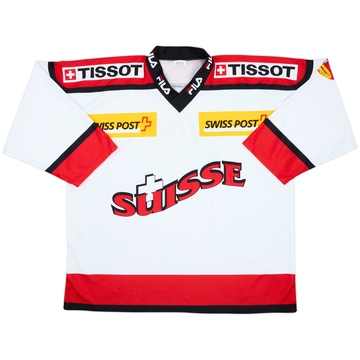 2000-01 Switzerland National Hockey Team Ocshner Away Jersey - 8/10 - (XL)