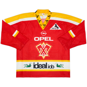 1993-94 EHC Biel Clavien #22 Blacky Home Jersey - 8/10 - (M)