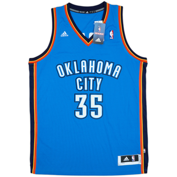 2010-14 Oklahoma City Thunder Durant #35 adidas Swingman Away Jersey (L)