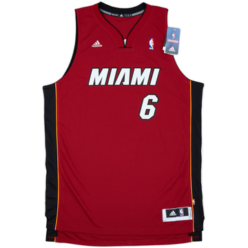 2010-14 Miami Heat James #6 adidas Swingman Alternate Jersey (XL)