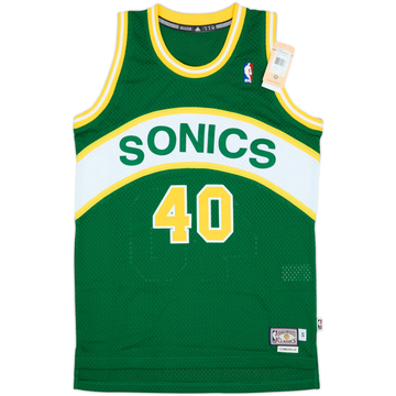 1989-90 Seattle SuperSonics Kemp #40 adidas Hardwood Classics Swingman Away Jersey (S)