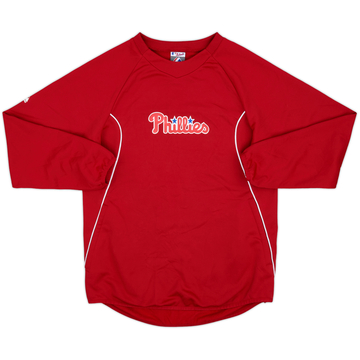 2012 Philadelphia Phillies Majestic Training Sweat Top - 9/10 - (S)