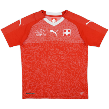 2018-20 Switzerland Home Shirt - 7/10 - (XL.Boys)