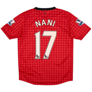 2012-13 Manchester United Home Shirt Nani #17 - 5/10 - (XL.Boys)