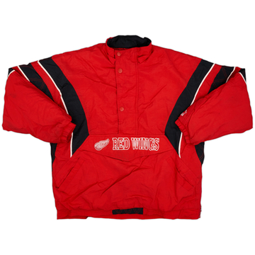 1990s Detroit Red Wings Starter 1/2 Zip Rain Coat - 7/10 - (L)